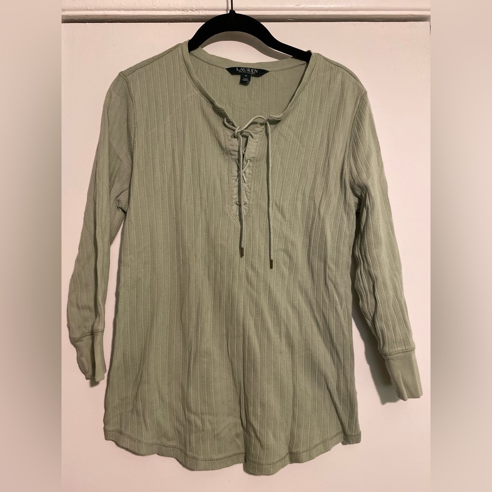 Ralph Lauren Lace Up Top